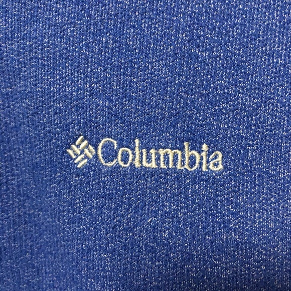 COLUMBIA Blue Thermal 1/4 Zip Jacket Small - Picture 3 of 5